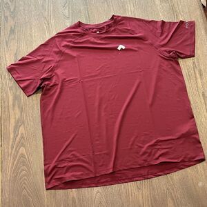 NWOT Tonal Mens Maroon Short Sleeve Workout Shirt Size 2X